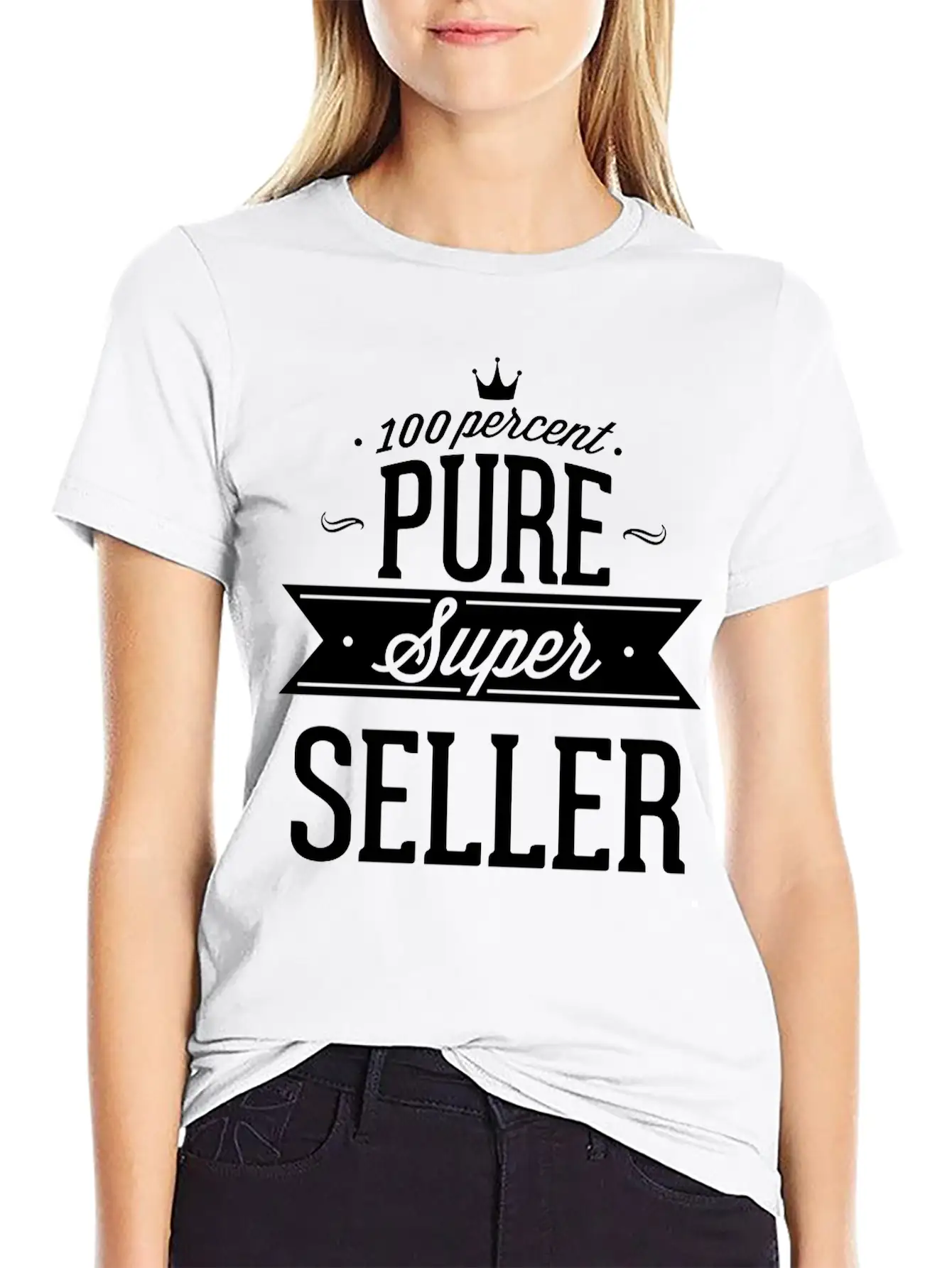 100 Percent Pure Super Seller Classic Crew Neck Graphic Tee – Everyday Minimal Look
