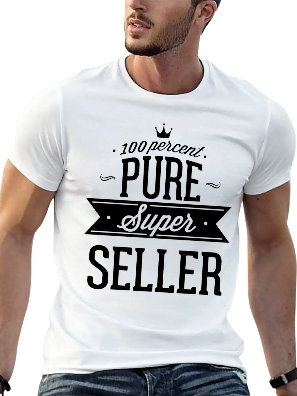 100 Percent Pure Super Seller Classic Crew Neck Graphic Tee – Everyday Minimal Look