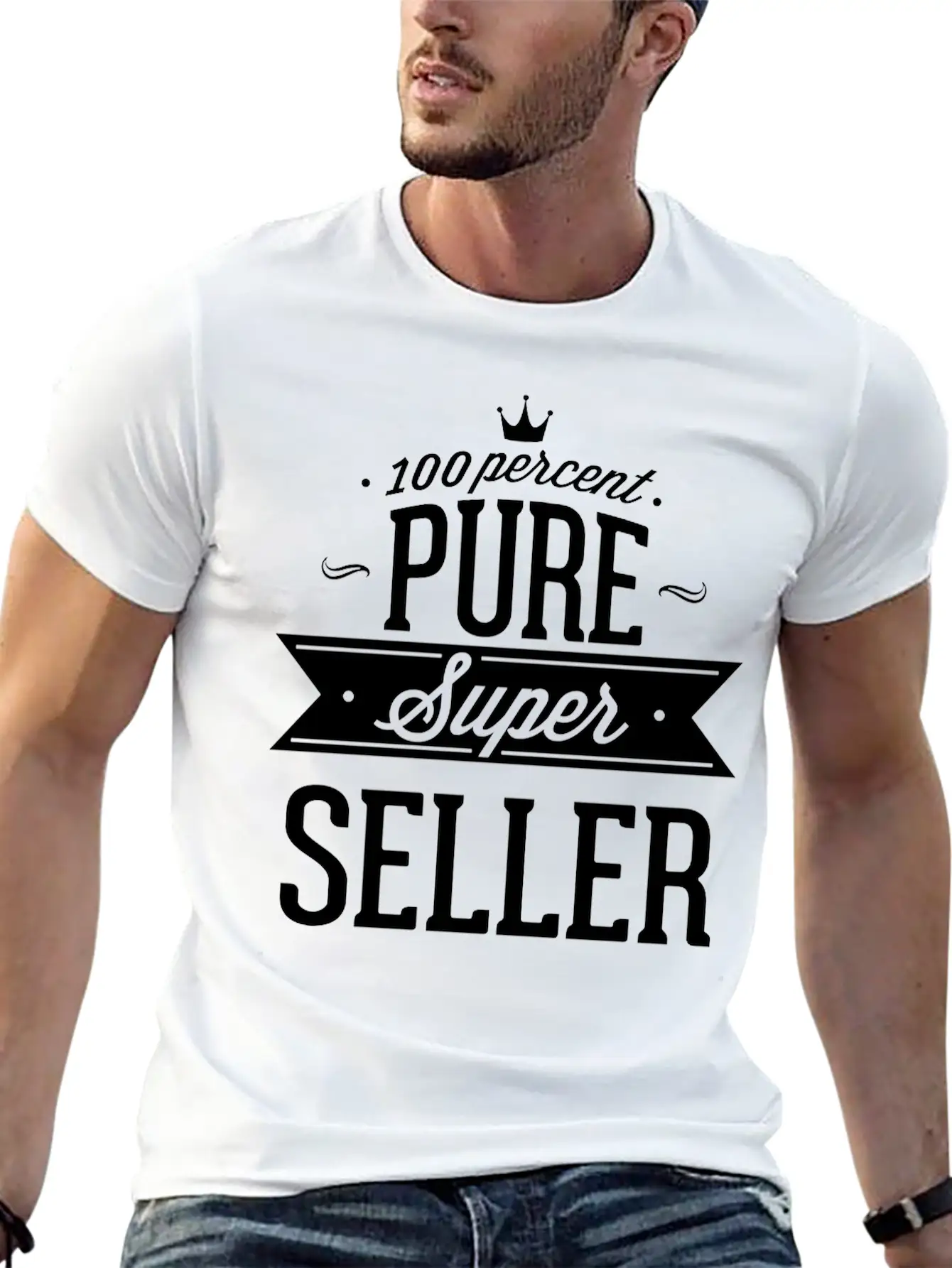 100 Percent Pure Super Seller Classic Crew Neck Graphic Tee – Everyday Minimal Look