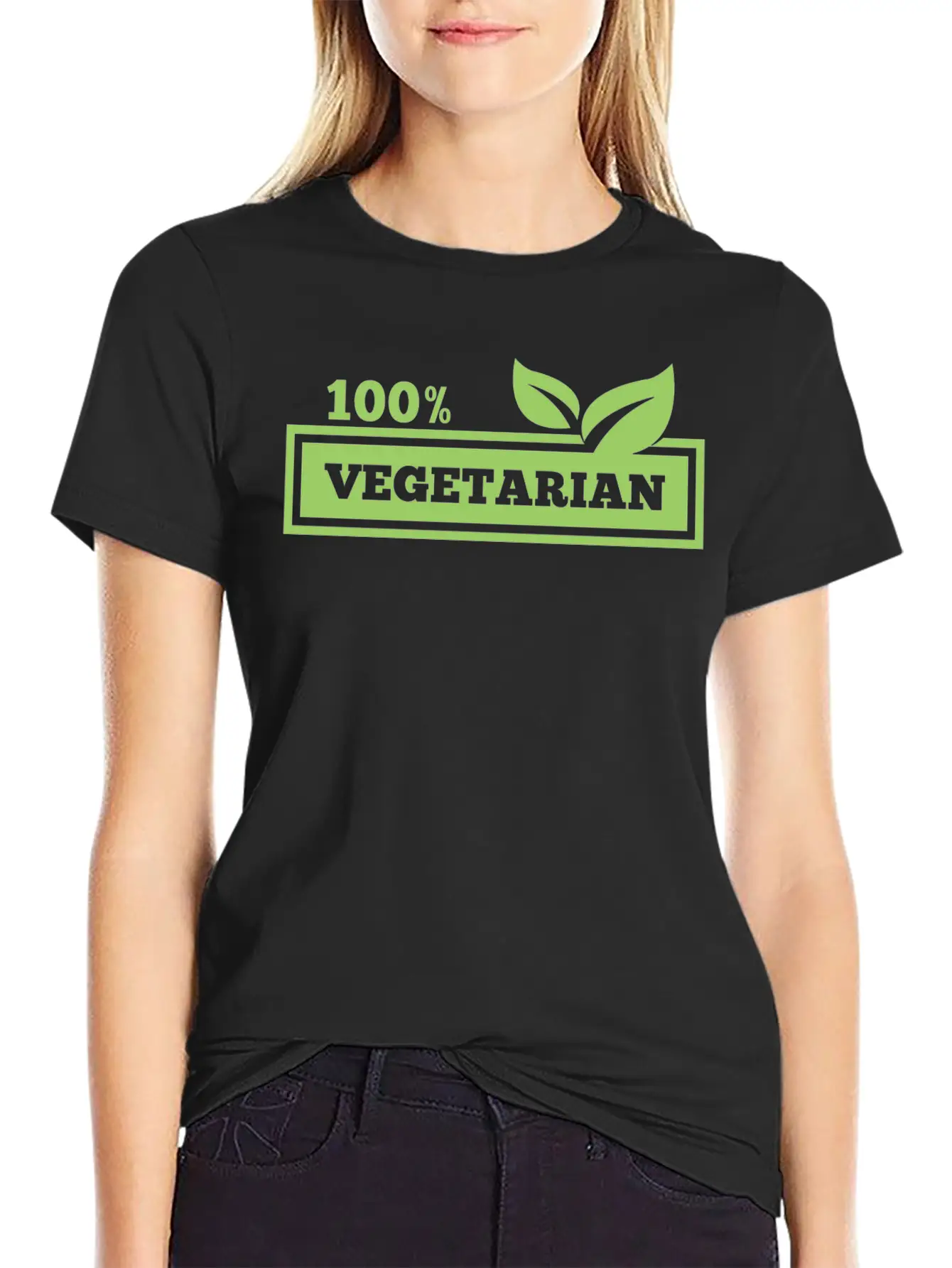 100% Vegetarian Classic Cotton Tee – Unisex Comfort For Any Season