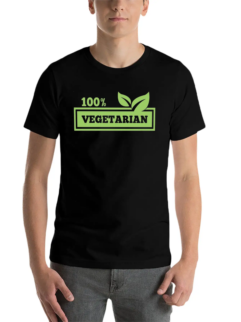 100% Vegetarian Classic Cotton Tee – Unisex Comfort For Any Season