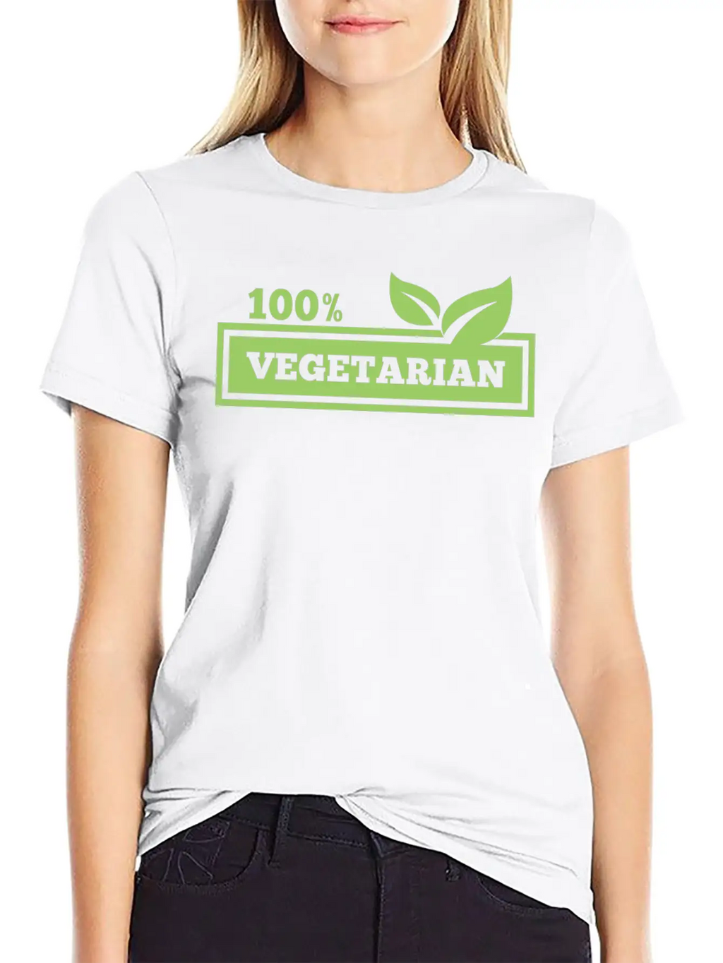100% Vegetarian Classic Cotton Tee – Unisex Comfort For Any Season