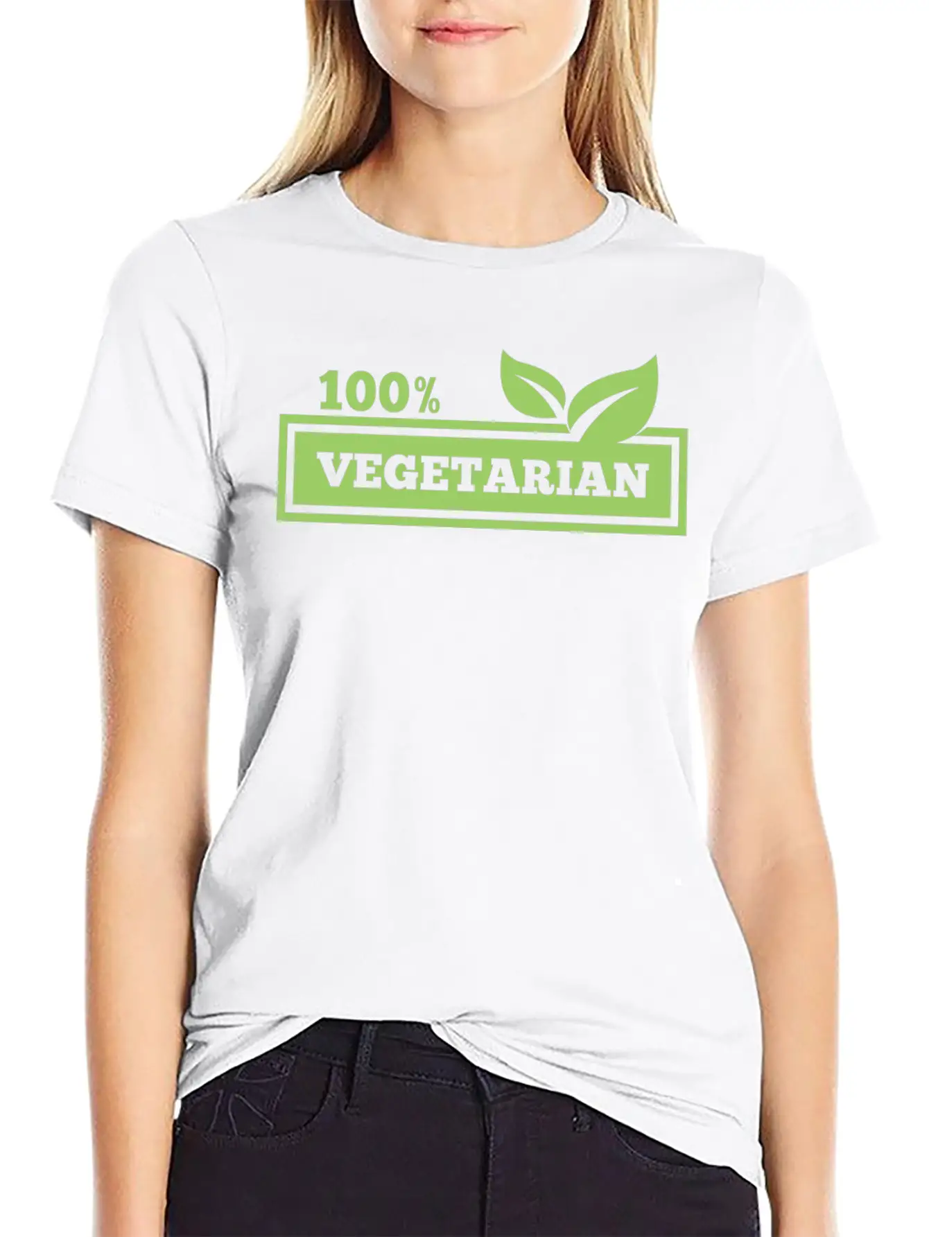 100% Vegetarian Classic Cotton Tee – Unisex Comfort For Any Season