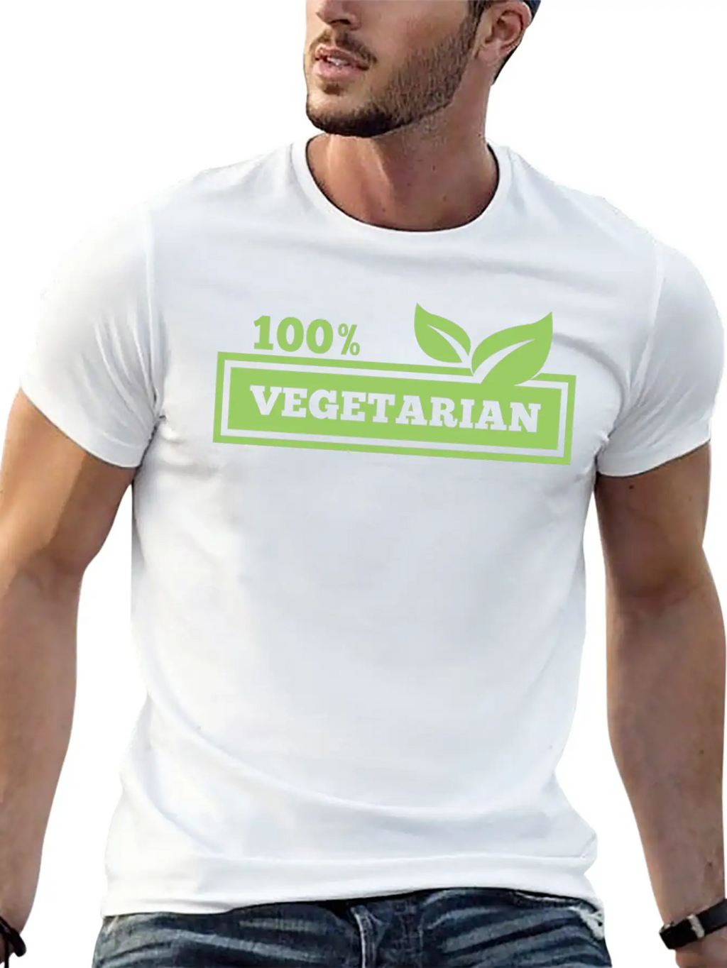 100% Vegetarian Classic Cotton Tee – Unisex Comfort For Any Season