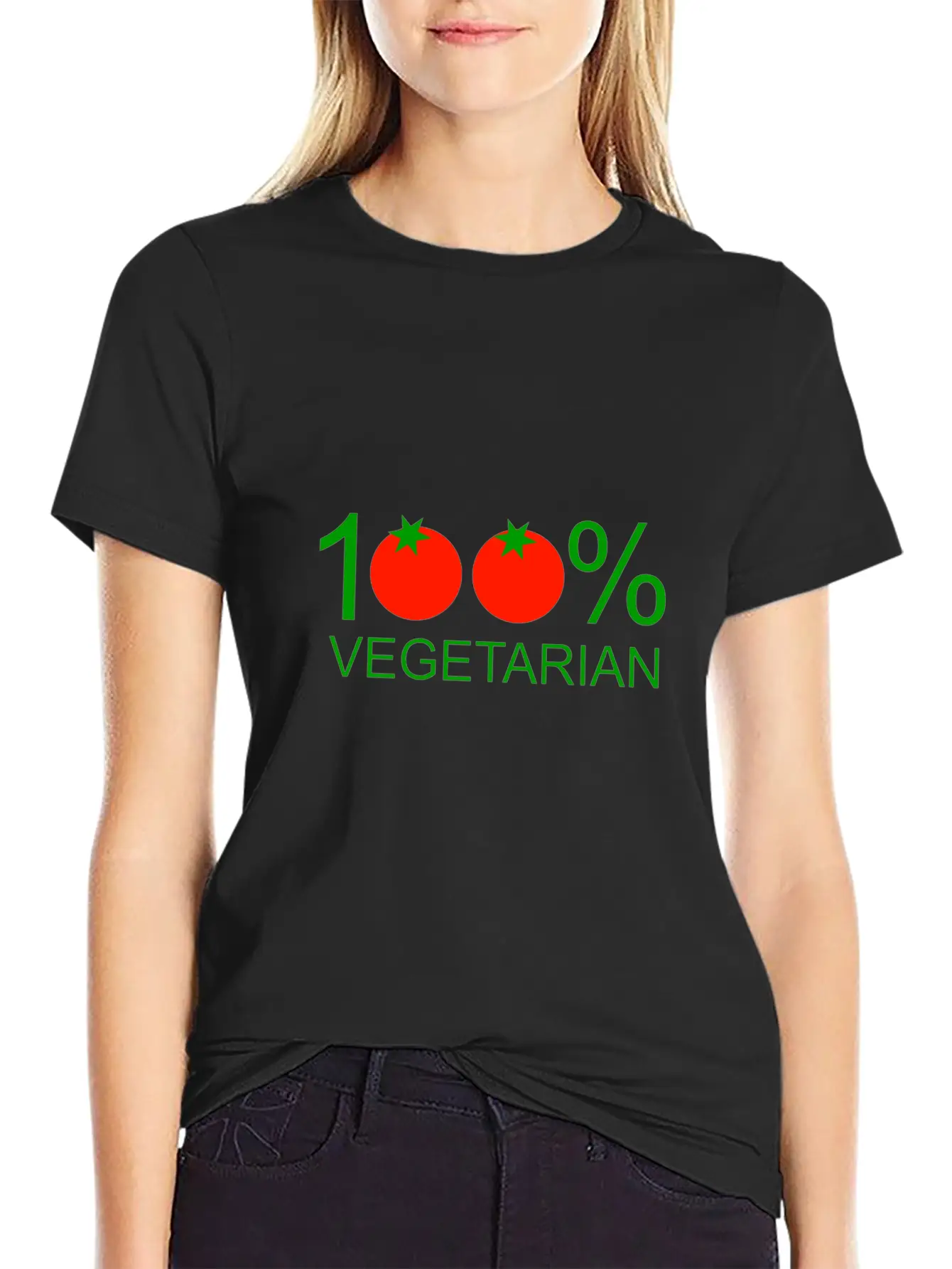 100% Vegetarian Unisex Casual T-Shirt – Clean Design For Daily Comfort