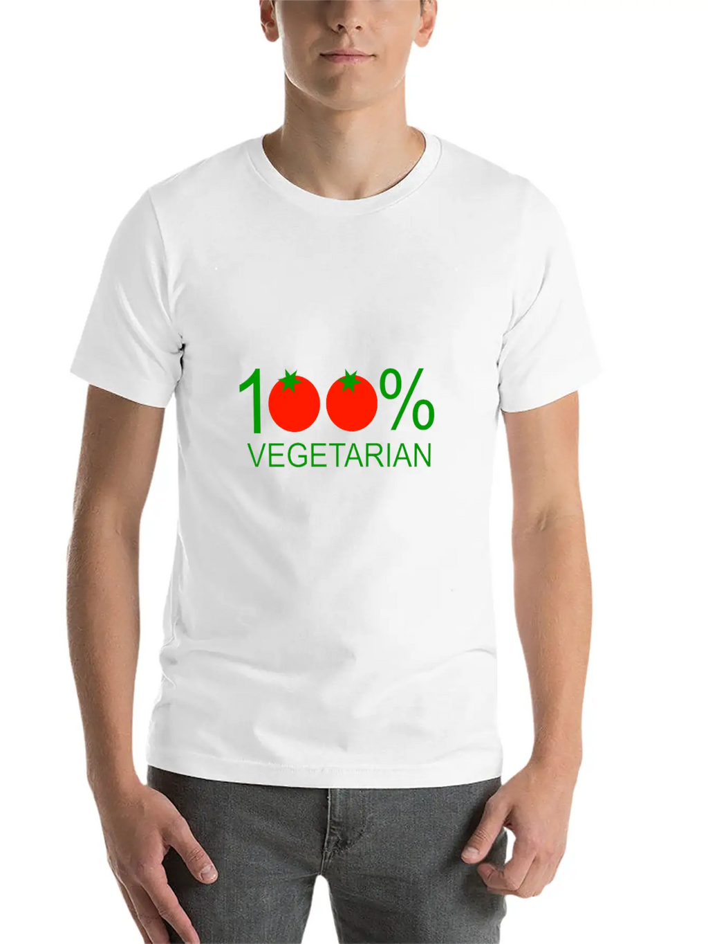 100% Vegetarian Unisex Casual T-Shirt – Clean Design For Daily Comfort