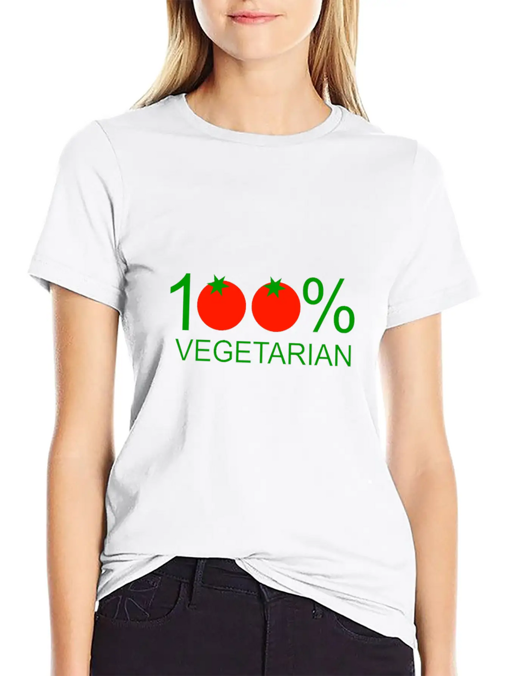 100% Vegetarian Unisex Casual T-Shirt – Clean Design For Daily Comfort