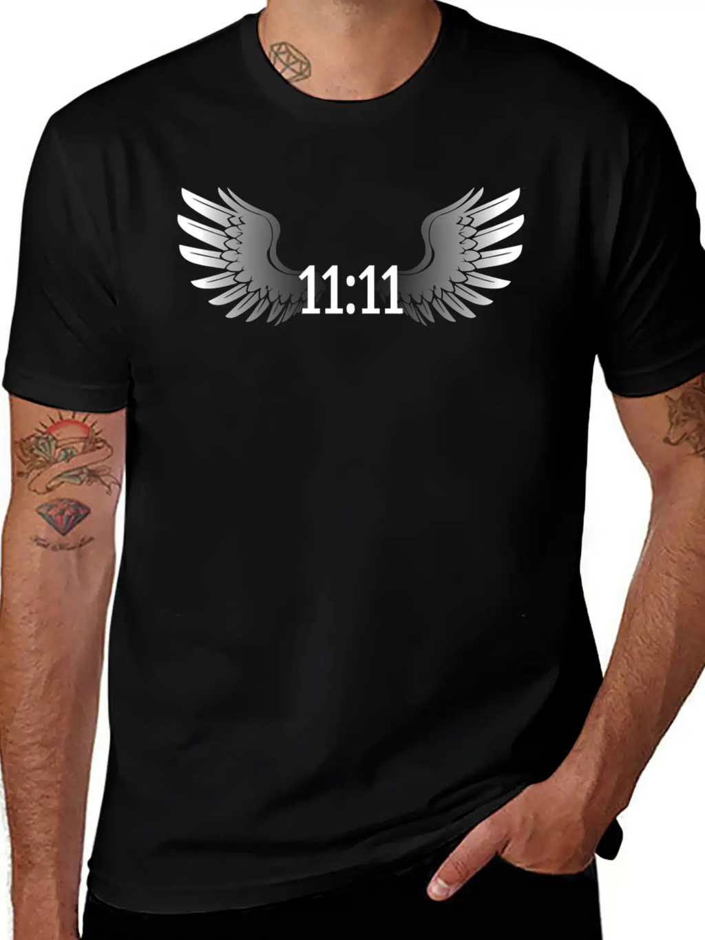 1111 Synchronicity Angel Number Manifestation Nume Comfortable Minimalist Graphic Tee – Summer Style Essential
