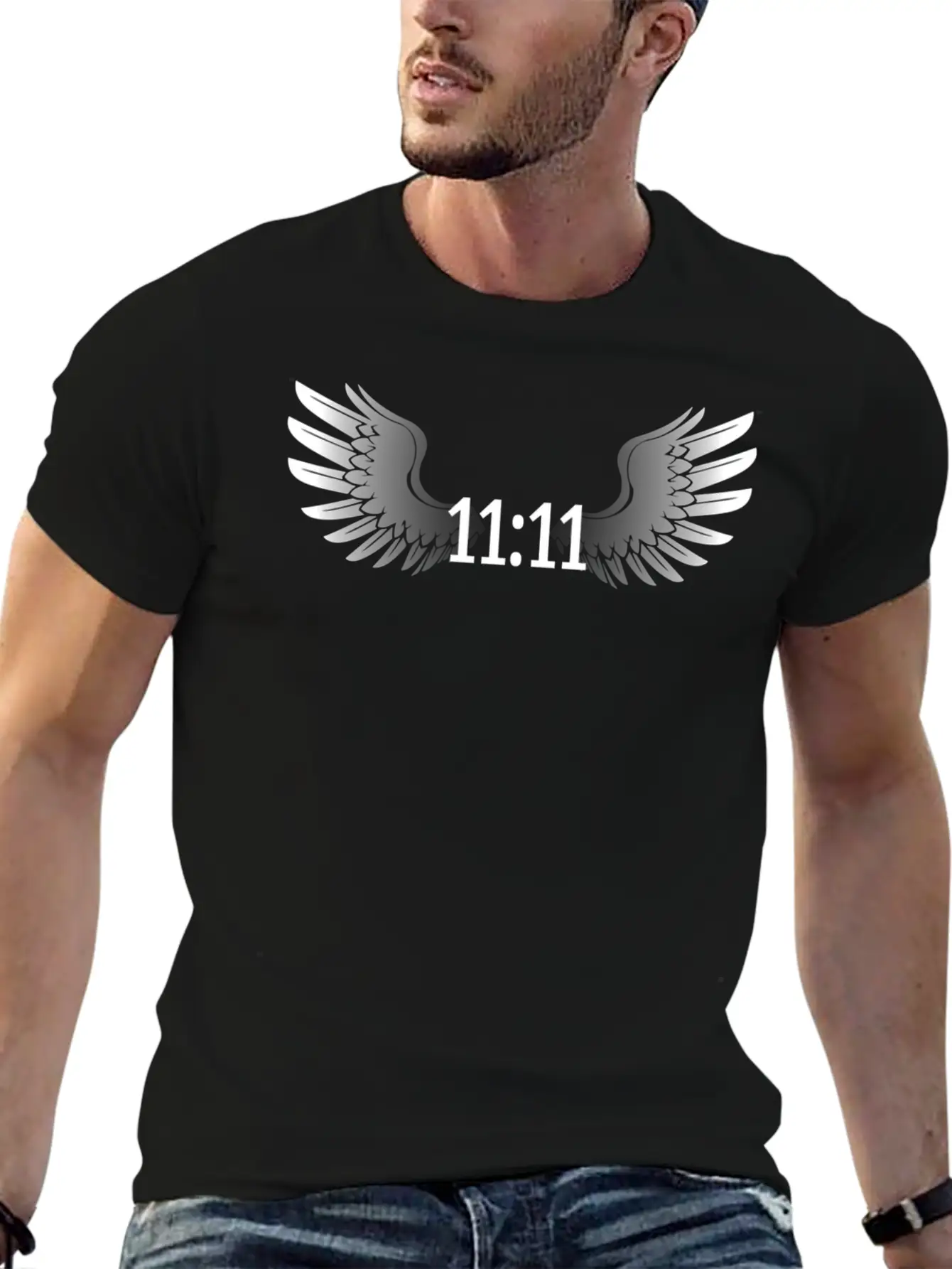 1111 Synchronicity Angel Number Manifestation Nume Comfortable Minimalist Graphic Tee – Summer Style Essential