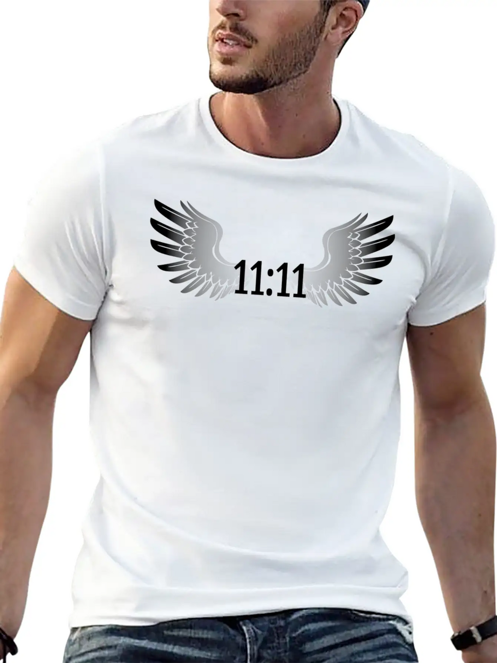 1111 Synchronicity Angel Number Manifestation Nume Comfortable Minimalist Graphic Tee – Summer Style Essential