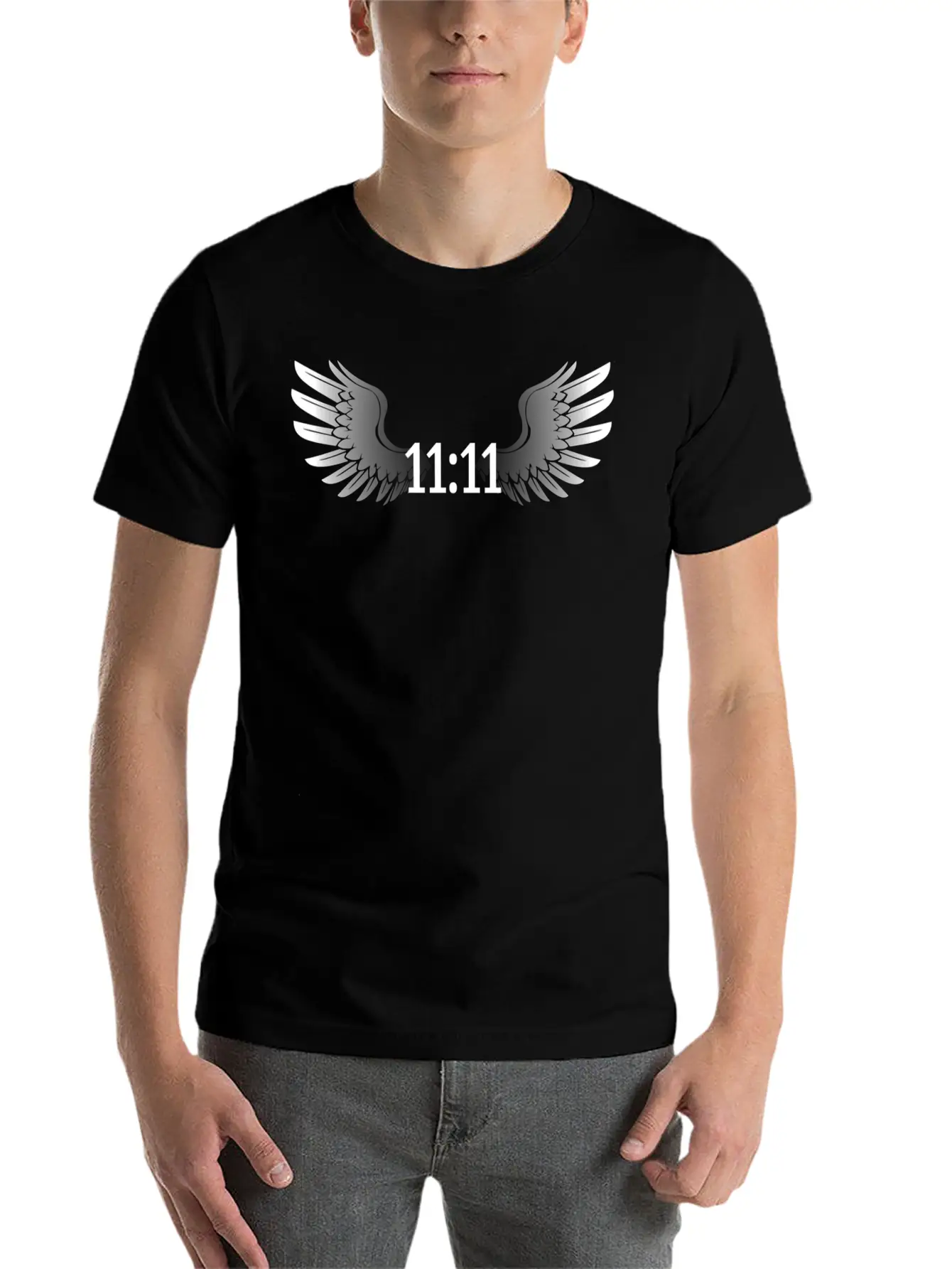 1111 Synchronicity Angel Number Manifestation Nume Comfortable Minimalist Graphic Tee – Summer Style Essential