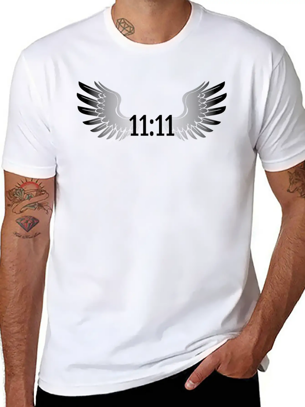1111 Synchronicity Angel Number Manifestation Nume Comfortable Minimalist Graphic Tee – Summer Style Essential