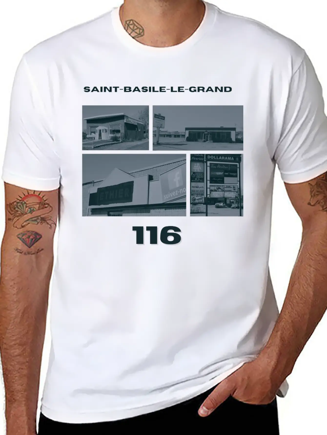 116 Saint-Basile-le-Grand Timeless Short Sleeve Tee – Comfy And Minimalist Design