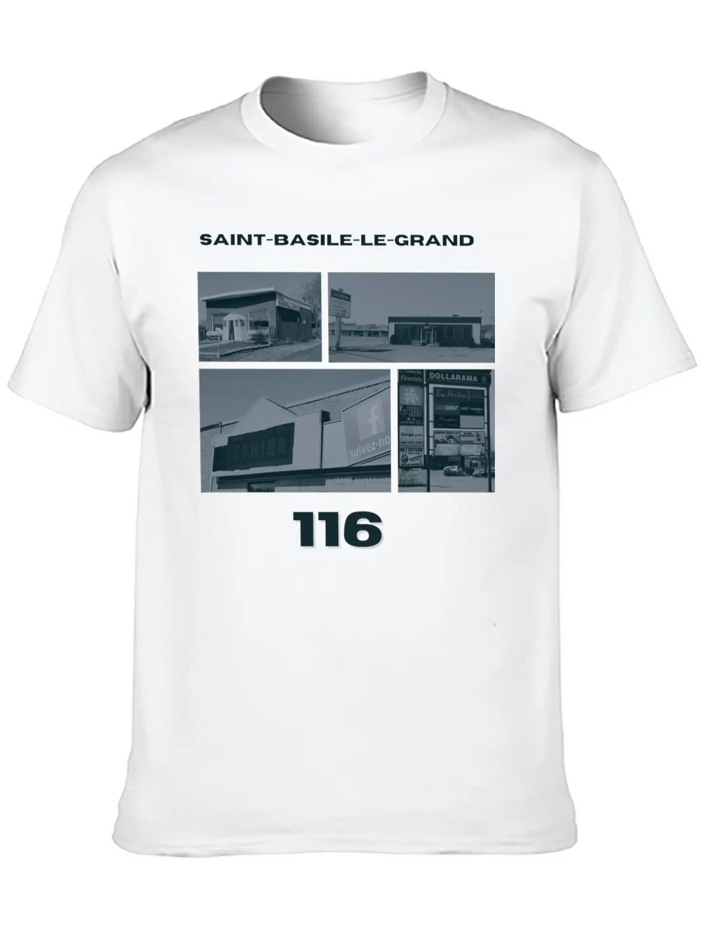 116 Saint-Basile-le-Grand Timeless Short Sleeve Tee – Comfy And Minimalist Design