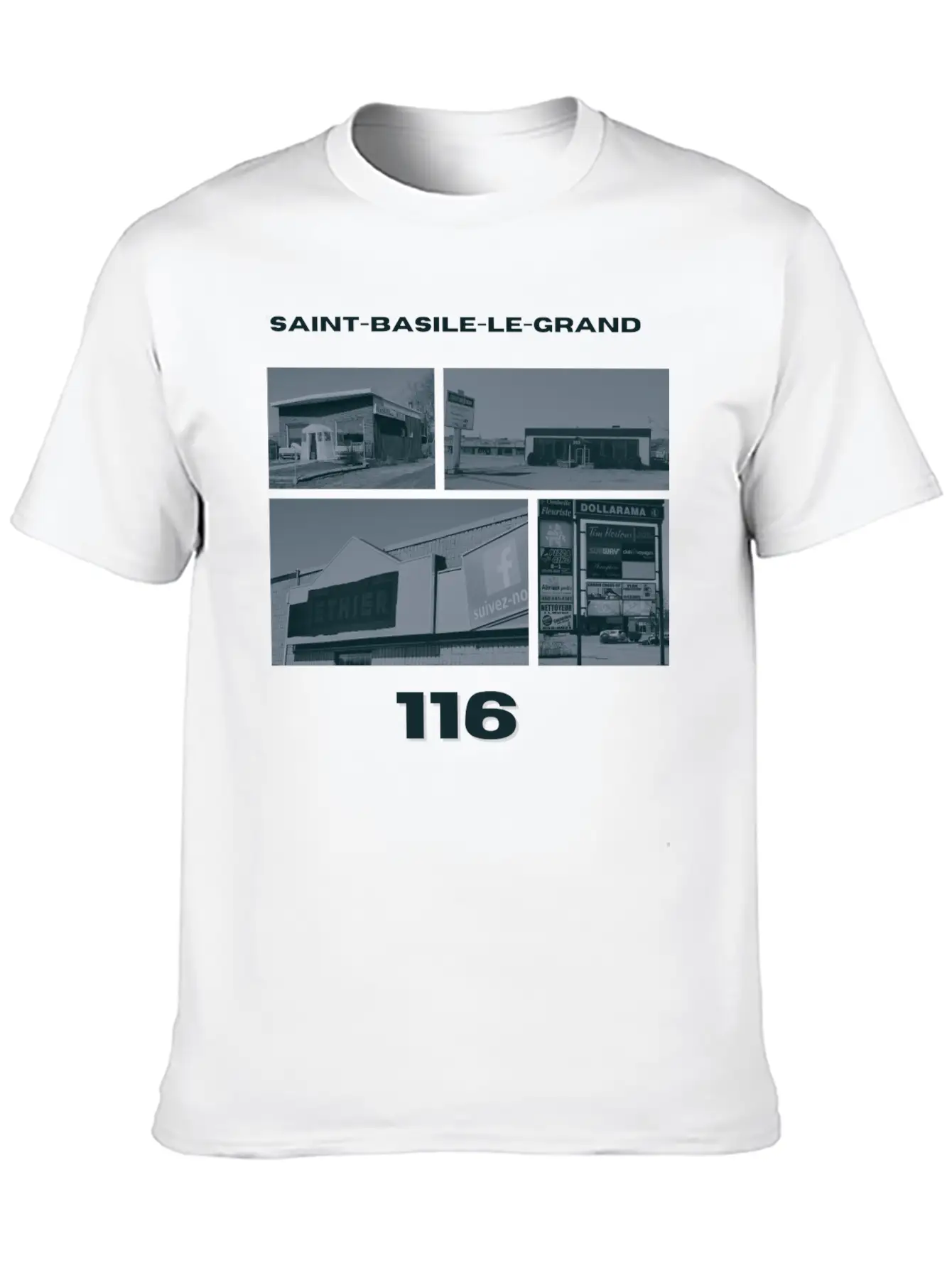 116 Saint-Basile-le-Grand Timeless Short Sleeve Tee – Comfy And Minimalist Design