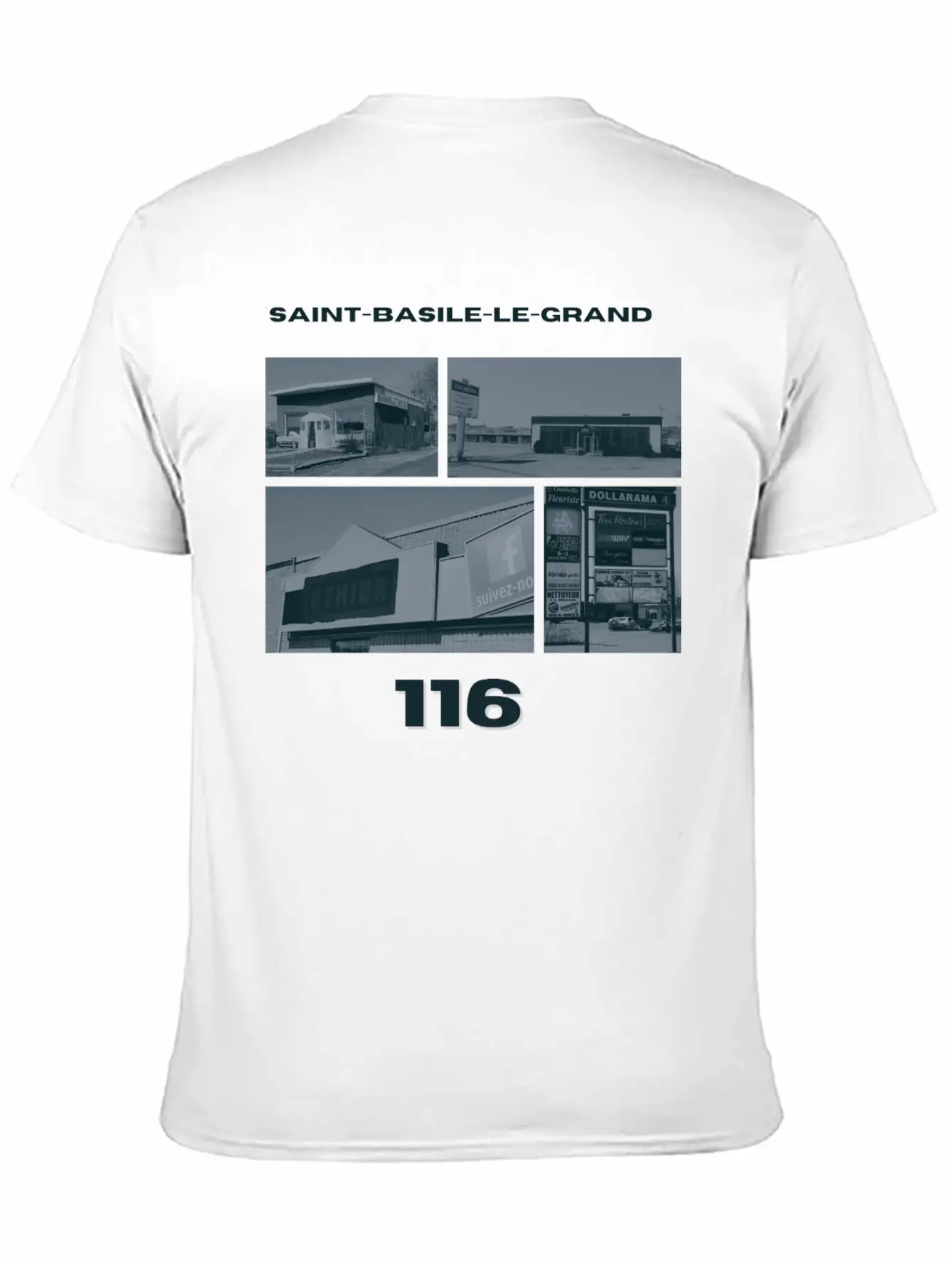 116 Saint-Basile-le-Grand Timeless Short Sleeve Tee – Comfy And Minimalist Design