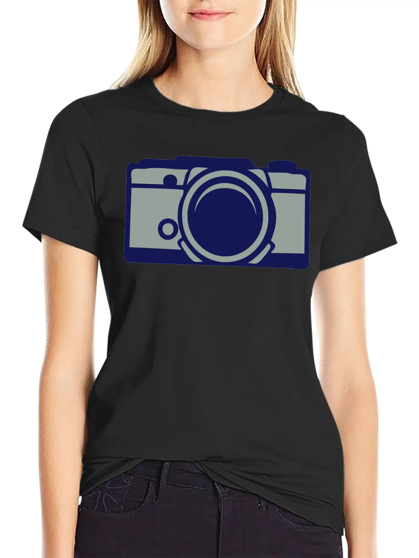 1201 Old Camera Basic Graphic T-Shirt – Daily Comfort In Soft Cotton