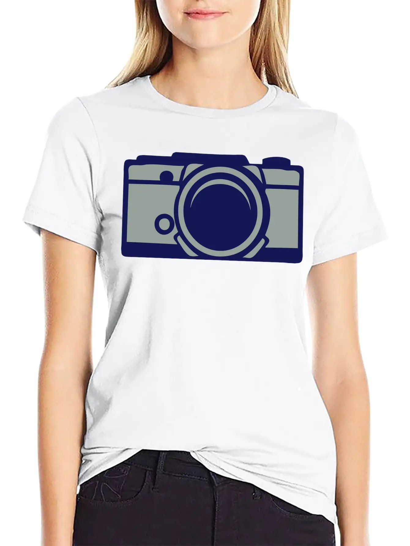 1201 Old Camera Basic Graphic T-Shirt – Daily Comfort In Soft Cotton
