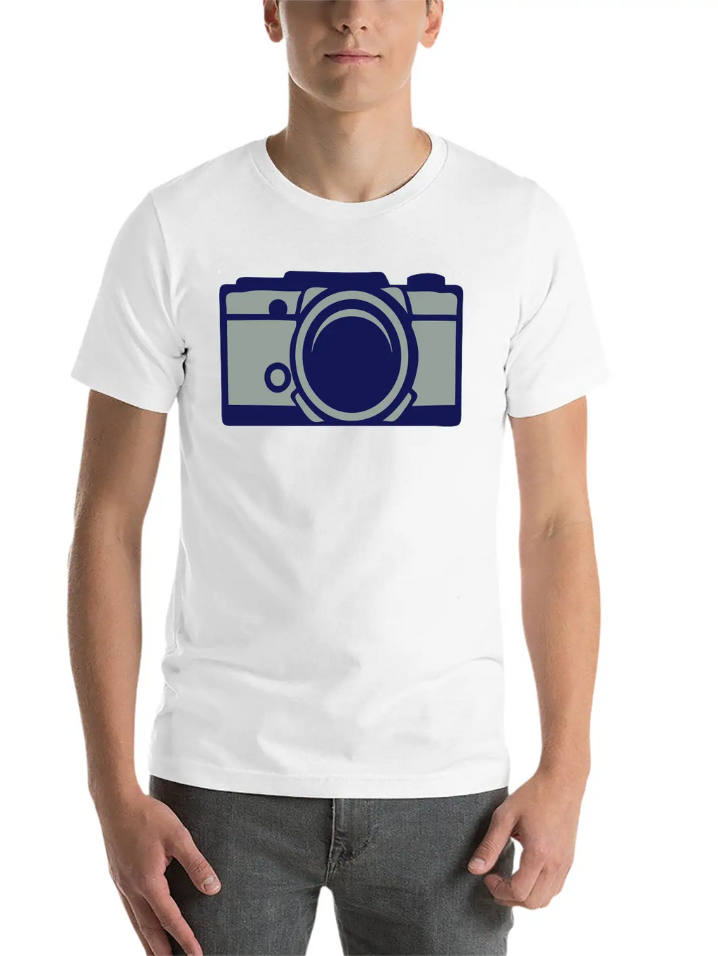 1201 Old Camera Basic Graphic T-Shirt – Daily Comfort In Soft Cotton