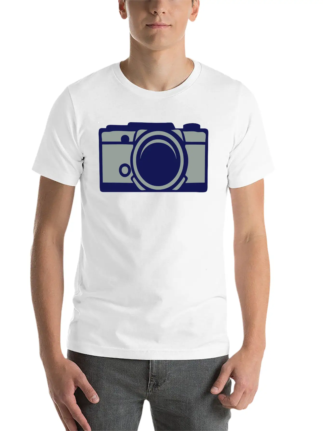 1201 Old Camera Basic Graphic T-Shirt – Daily Comfort In Soft Cotton