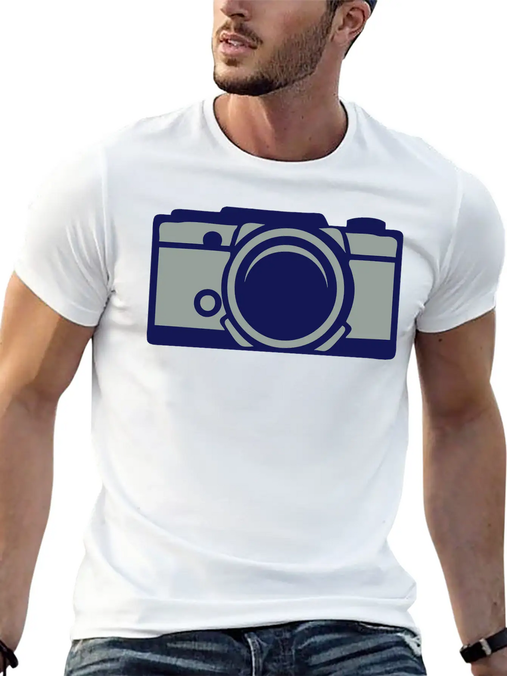 1201 Old Camera Basic Graphic T-Shirt – Daily Comfort In Soft Cotton