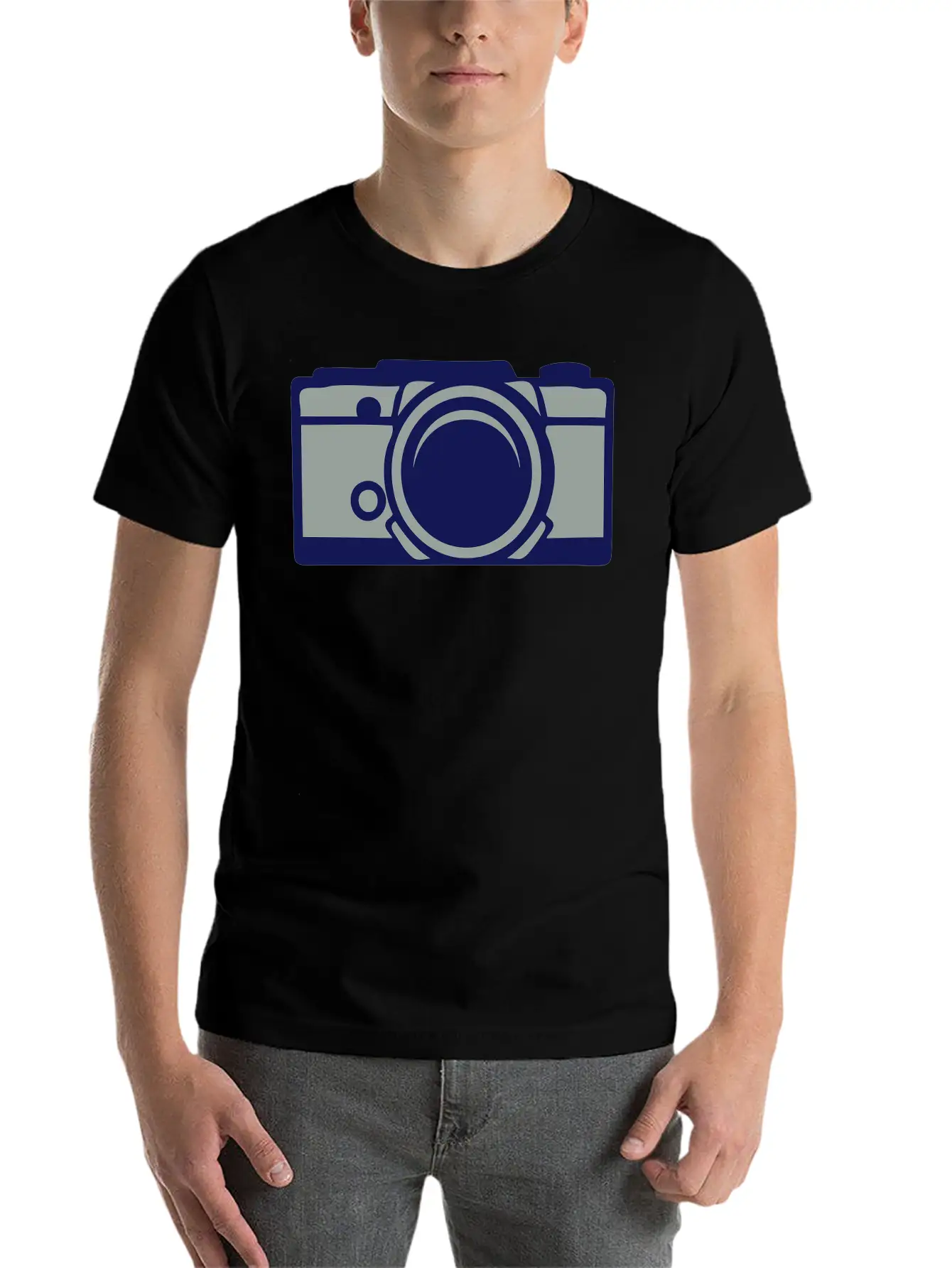 1201 Old Camera Basic Graphic T-Shirt – Daily Comfort In Soft Cotton