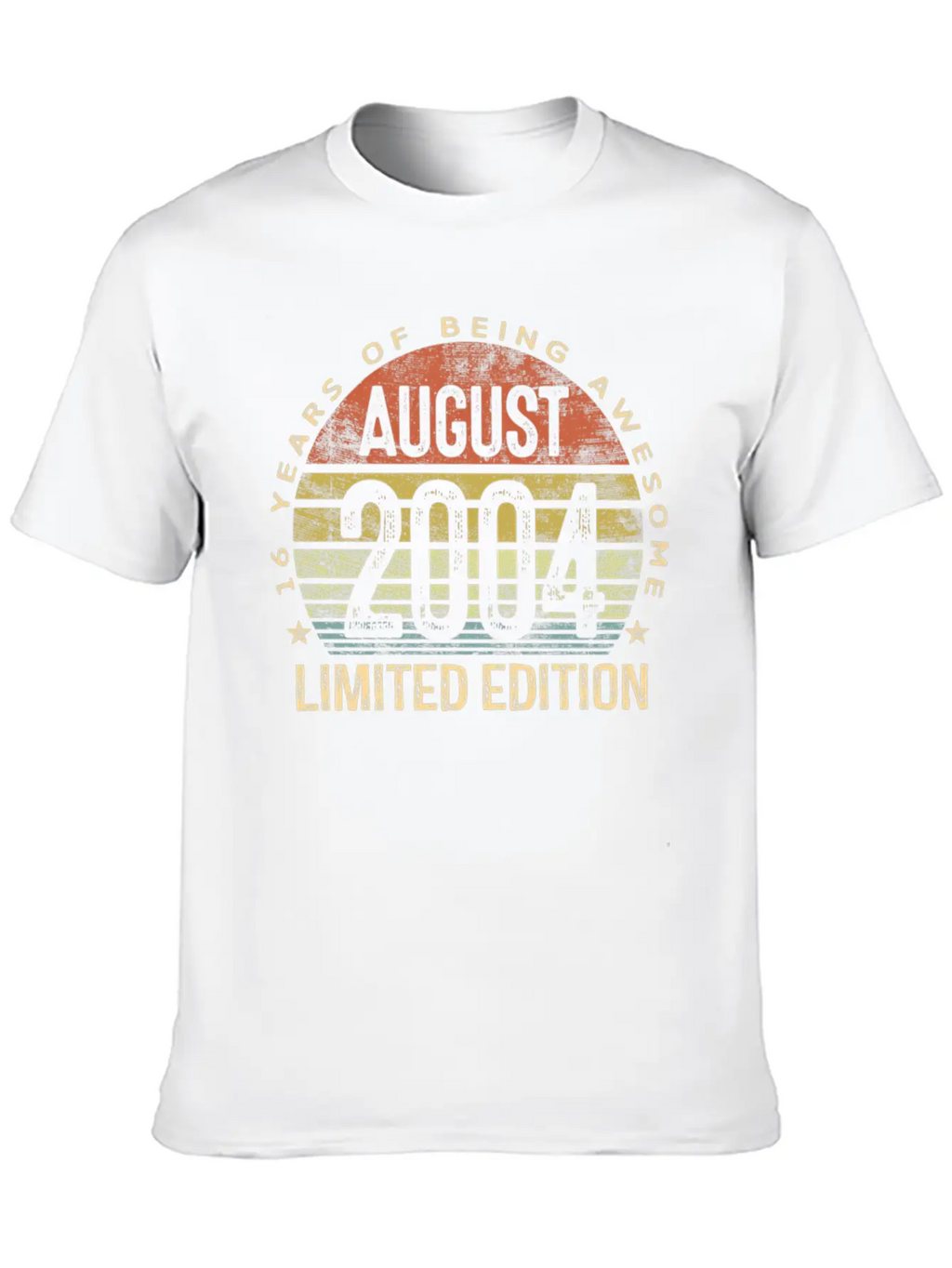 16 Years Of Being Awesome Bday N Timeless Short Sleeve Tee – Comfy And Minimalist Design