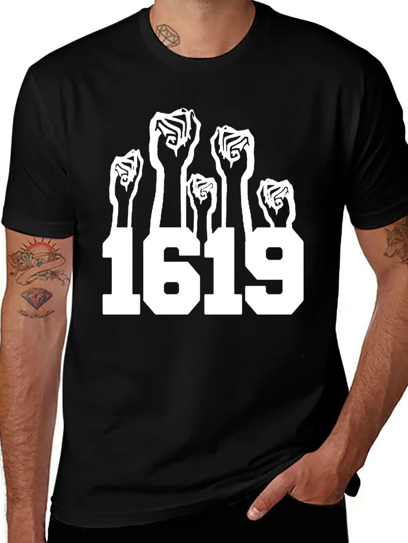 1619 Black Intelligence Relaxed Everyday Tee – Lightweight And Durable Cotton