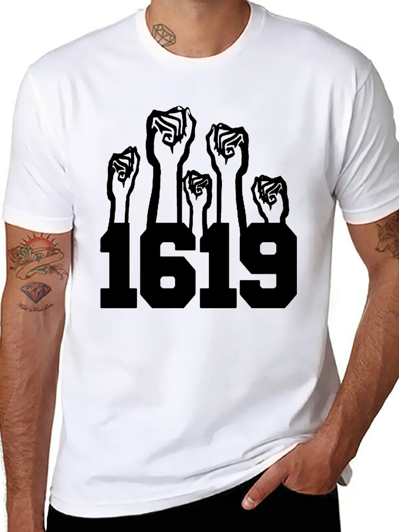 1619 Black Intelligence Relaxed Everyday Tee – Lightweight And Durable Cotton