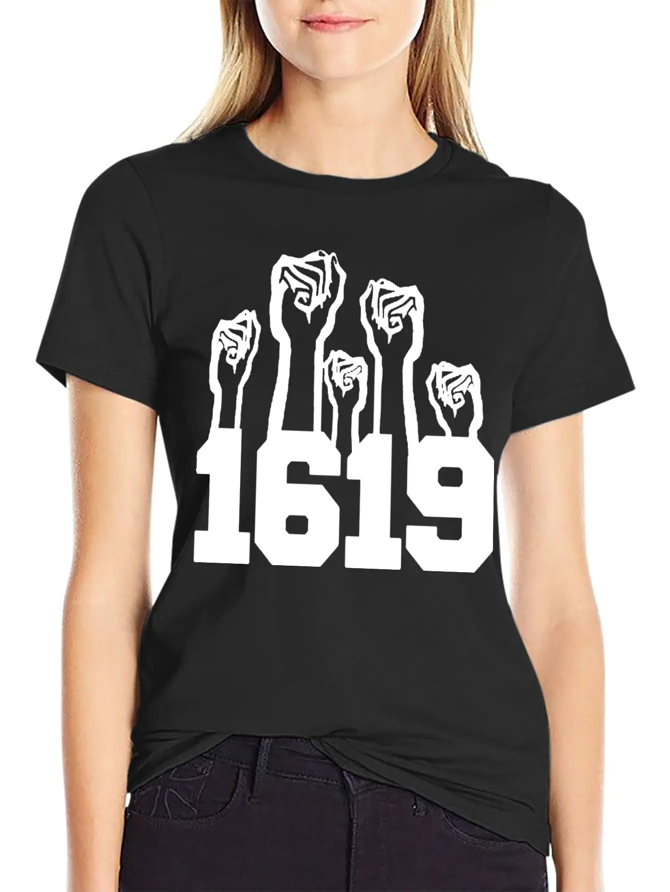 1619 Black Intelligence Relaxed Everyday Tee – Lightweight And Durable Cotton