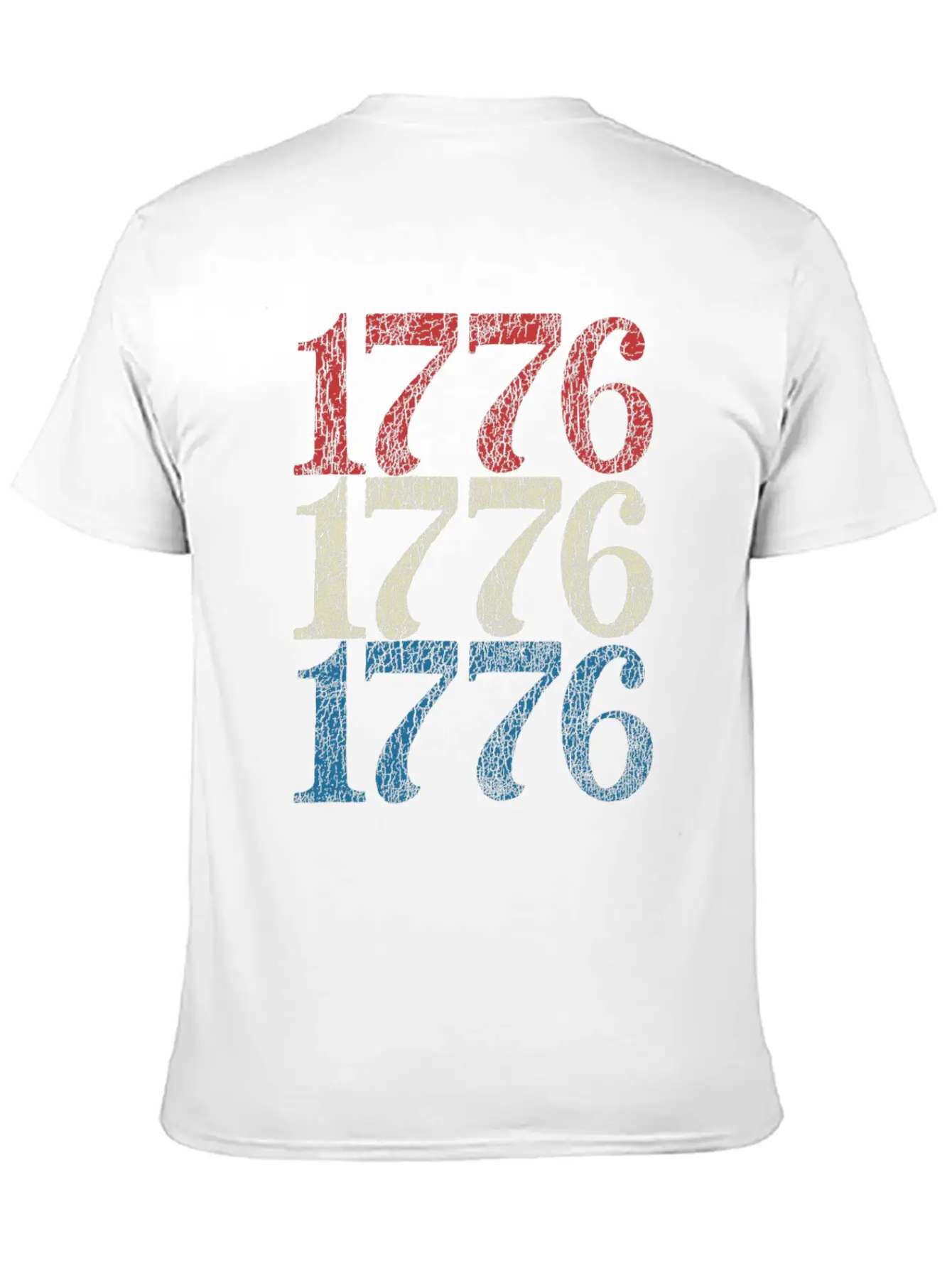 1776 Shirt 4th Of July USA Flag Red White Blue Retro Breathable Soft Cotton T-Shirt – Timeless Casual Look