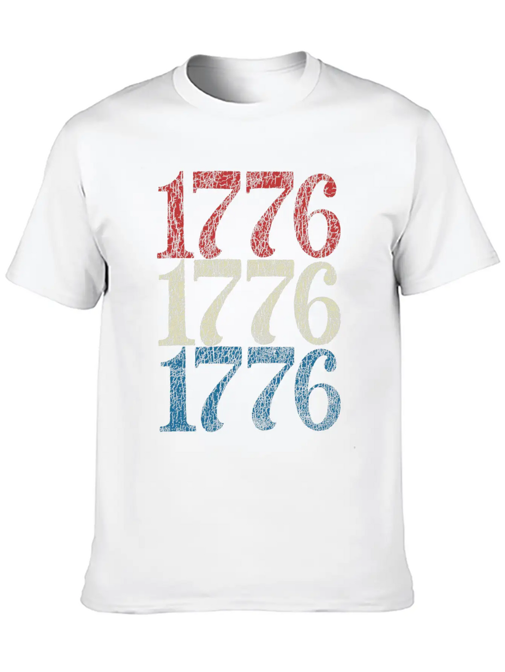 1776 Shirt 4th Of July USA Flag Red White Blue Retro Breathable Soft Cotton T-Shirt – Timeless Casual Look