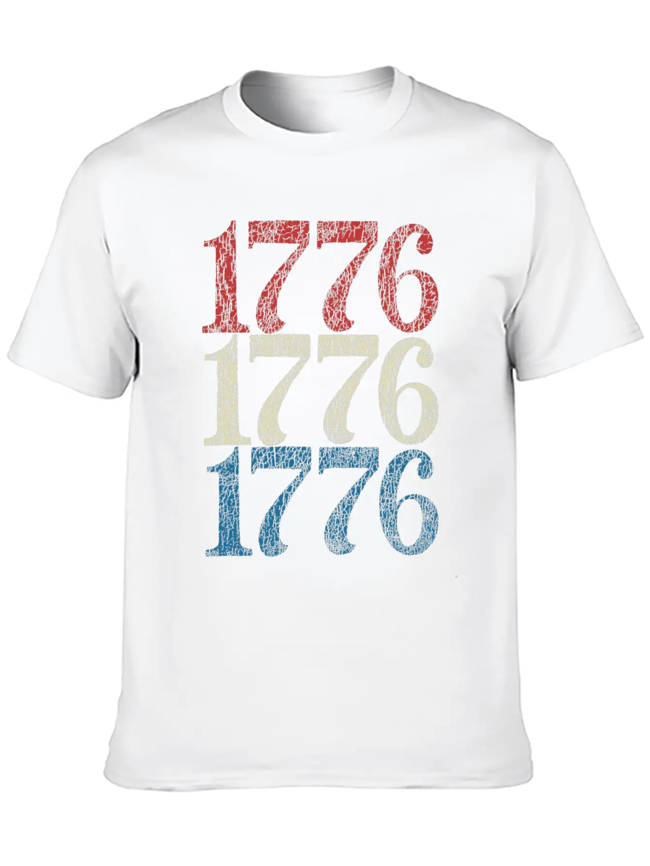 1776 Shirt 4th Of July USA Flag Red White Blue Retro Breathable Soft Cotton T-Shirt – Timeless Casual Look