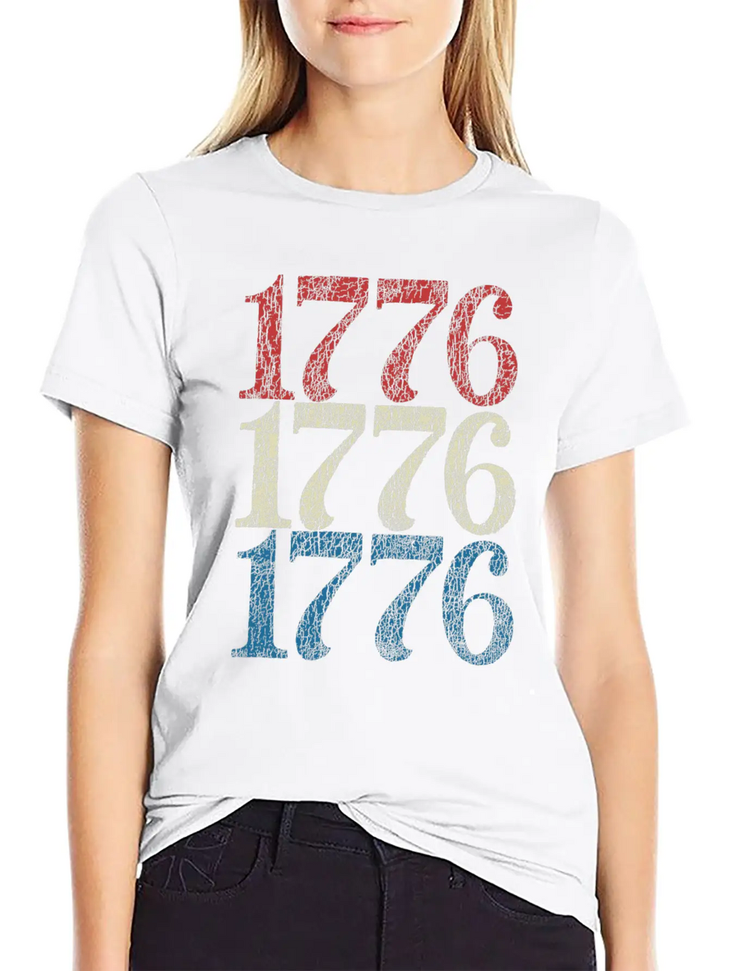 1776 Shirt 4th Of July USA Flag Red White Blue Retro Breathable Soft Cotton T-Shirt – Timeless Casual Look
