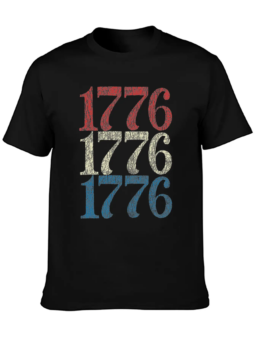 1776 Shirt 4th Of July USA Flag Red White Blue Retro Breathable Soft Cotton T-Shirt – Timeless Casual Look