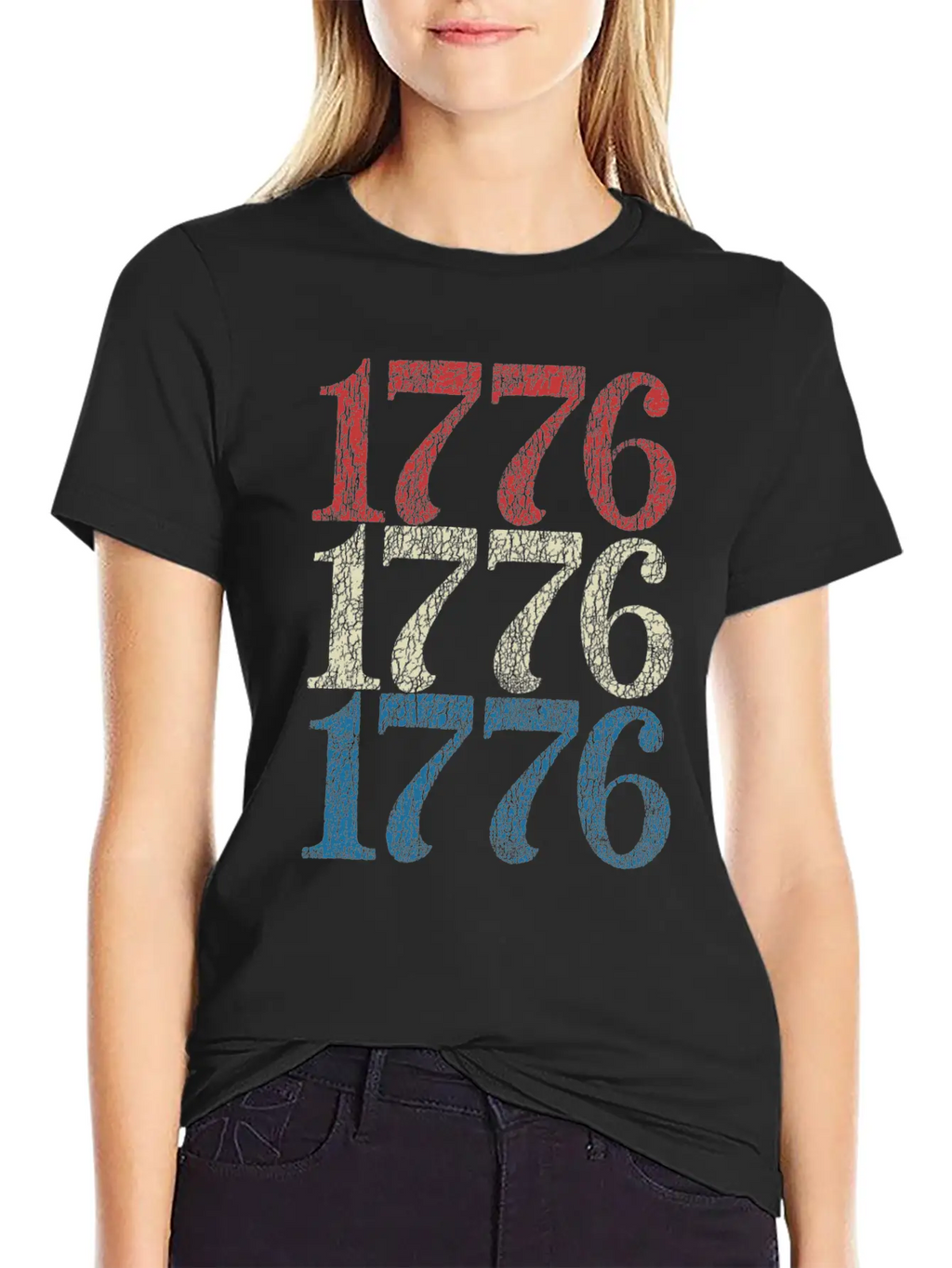 1776 Shirt 4th Of July USA Flag Red White Blue Retro Breathable Soft Cotton T-Shirt – Timeless Casual Look
