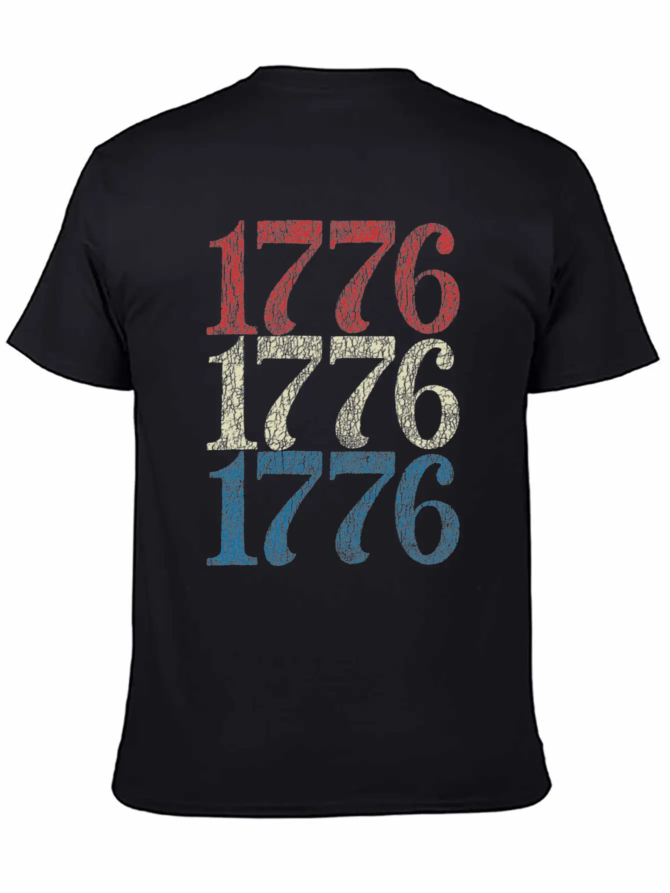 1776 Shirt 4th Of July USA Flag Red White Blue Retro Breathable Soft Cotton T-Shirt – Timeless Casual Look