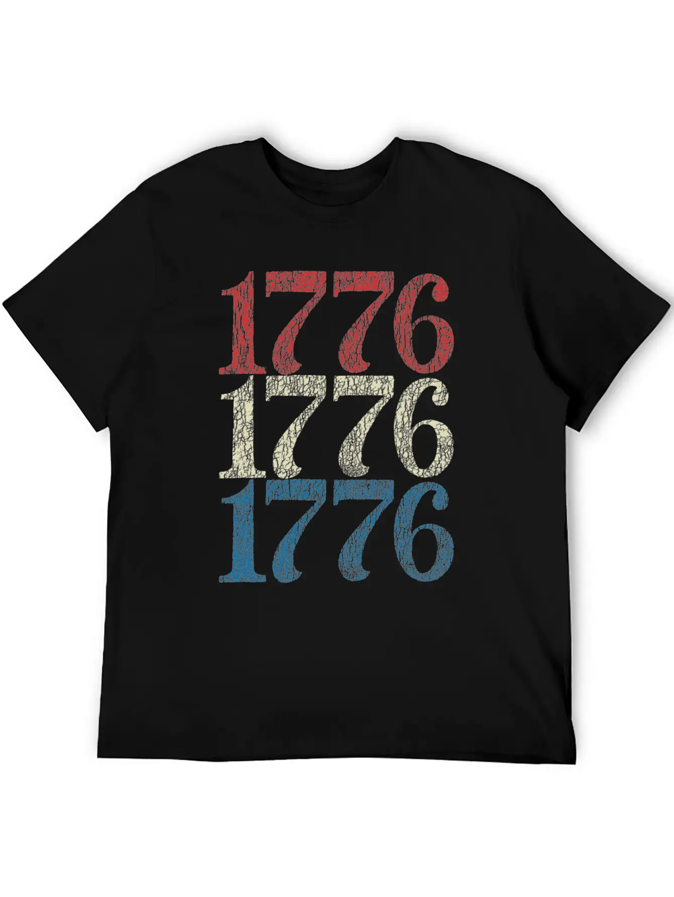 1776 Shirt 4th Of July USA Flag Red White Blue Retro Breathable Soft Cotton T-Shirt – Timeless Casual Look