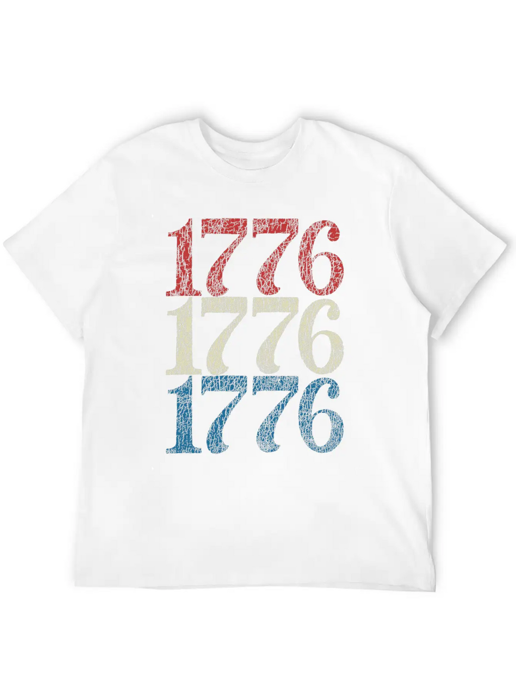 1776 Shirt 4th Of July USA Flag Red White Blue Retro Breathable Soft Cotton T-Shirt – Timeless Casual Look