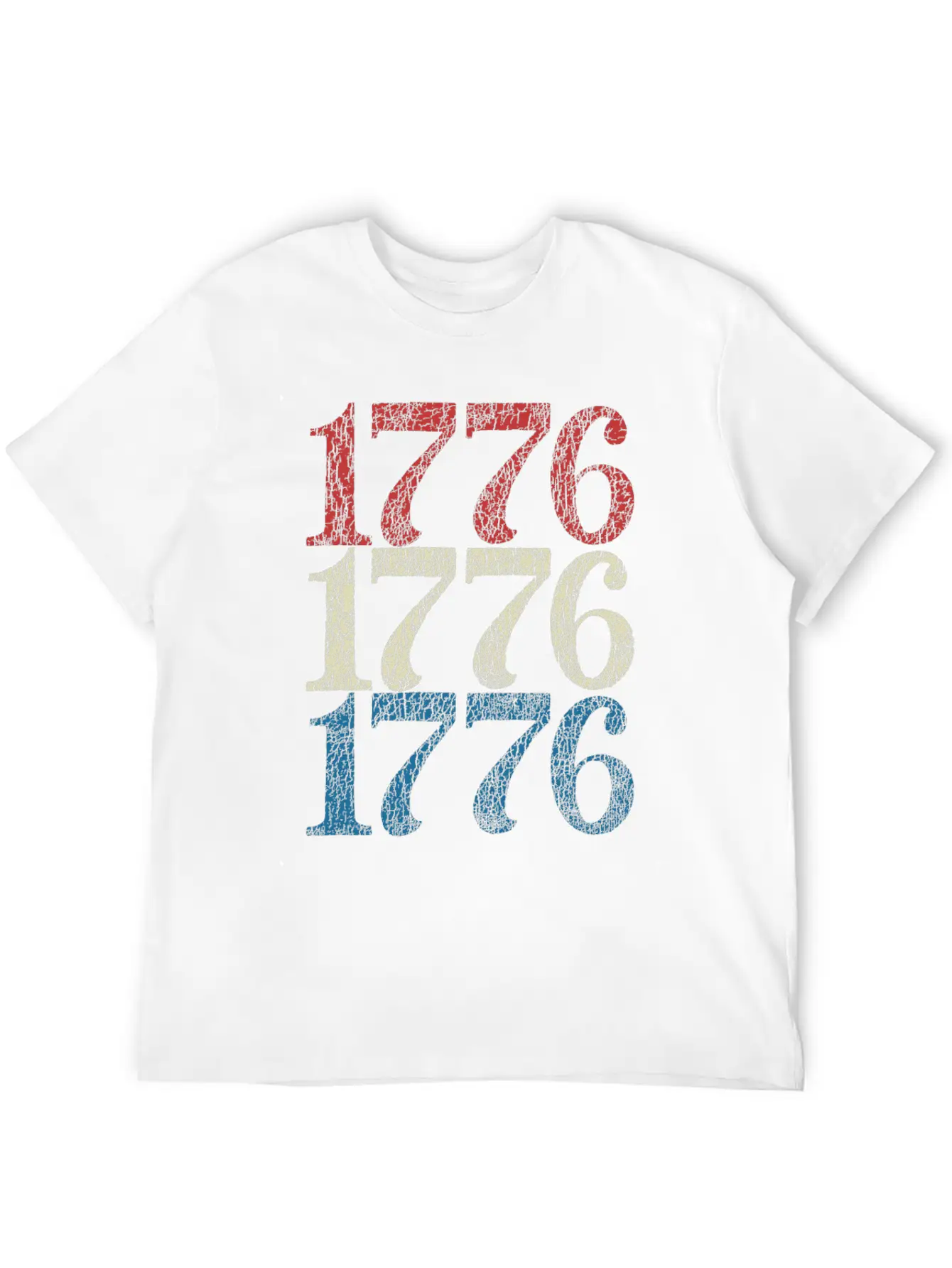 1776 Shirt 4th Of July USA Flag Red White Blue Retro Breathable Soft Cotton T-Shirt – Timeless Casual Look