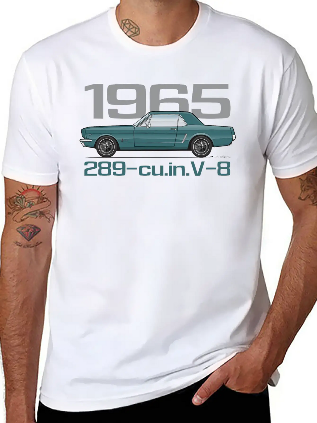 1965 Twilight Turquoise Classic Fit Graphic Tee For Daily Comfort – Unisex Cotton Shirt