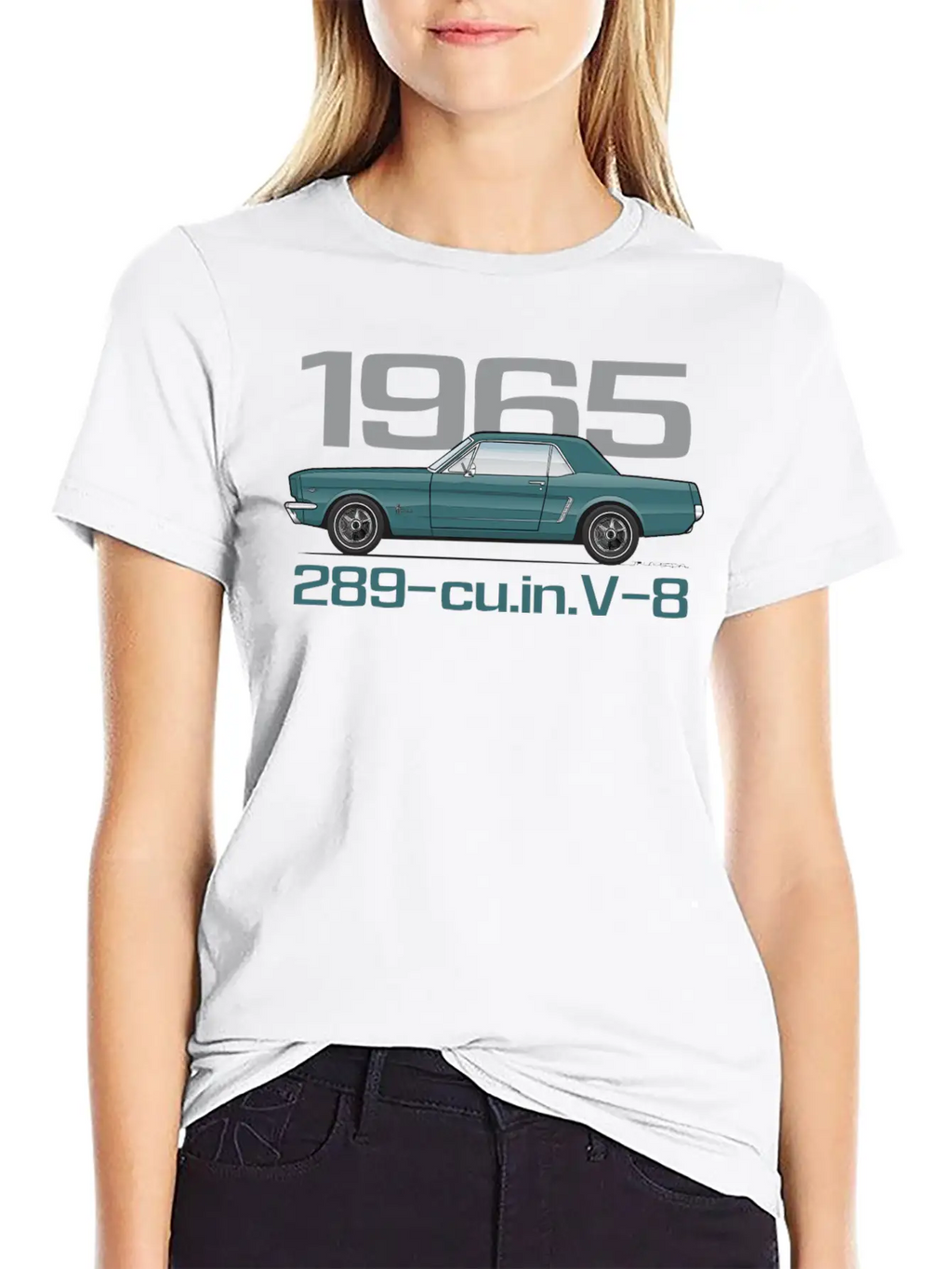 1965 Twilight Turquoise Classic Fit Graphic Tee For Daily Comfort – Unisex Cotton Shirt