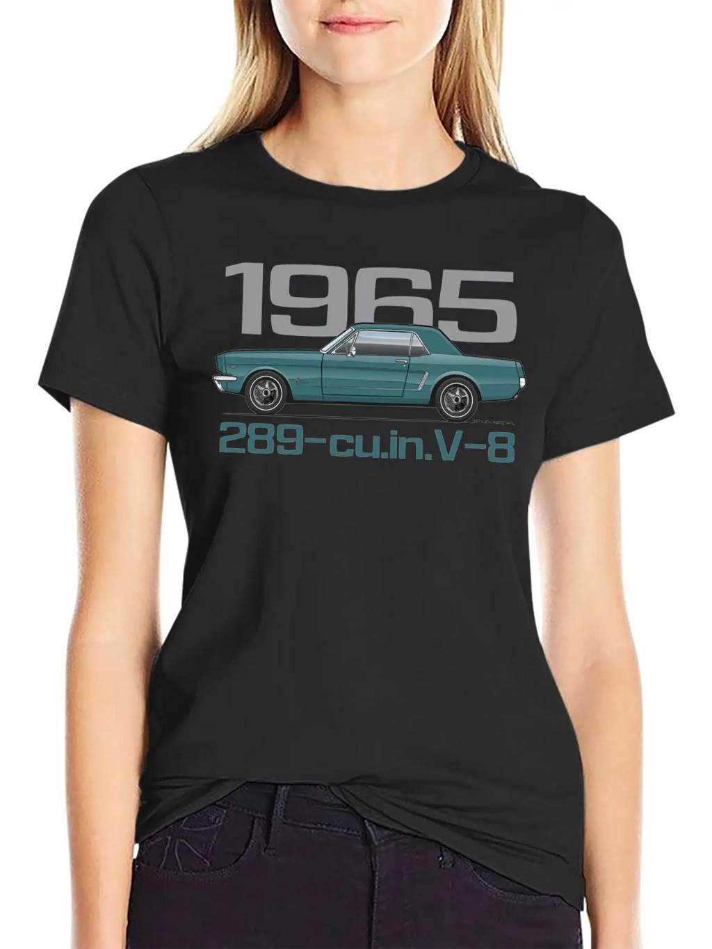 1965 Twilight Turquoise Classic Fit Graphic Tee For Daily Comfort – Unisex Cotton Shirt