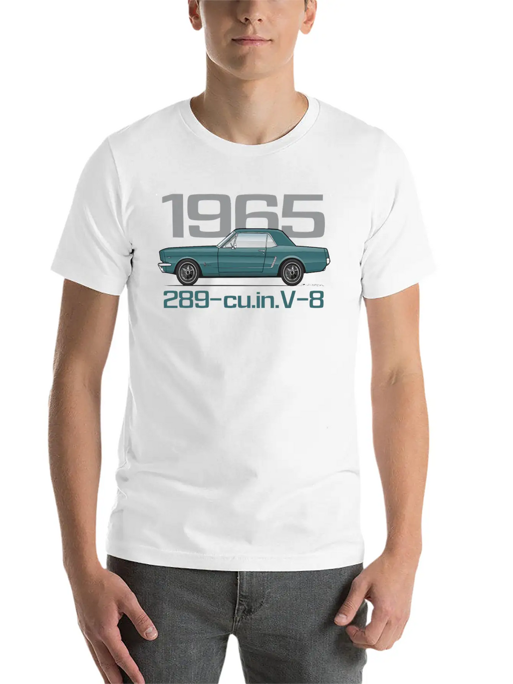1965 Twilight Turquoise Classic Fit Graphic Tee For Daily Comfort – Unisex Cotton Shirt