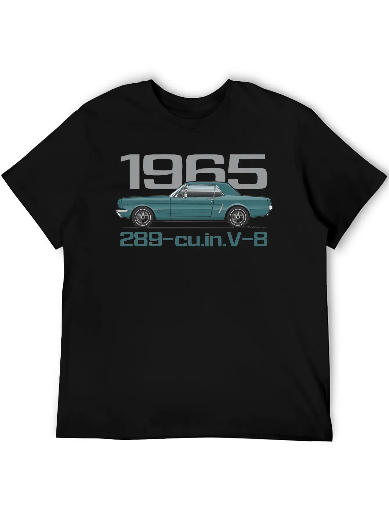 1965 Twilight Turquoise Classic Fit Graphic Tee For Daily Comfort – Unisex Cotton Shirt