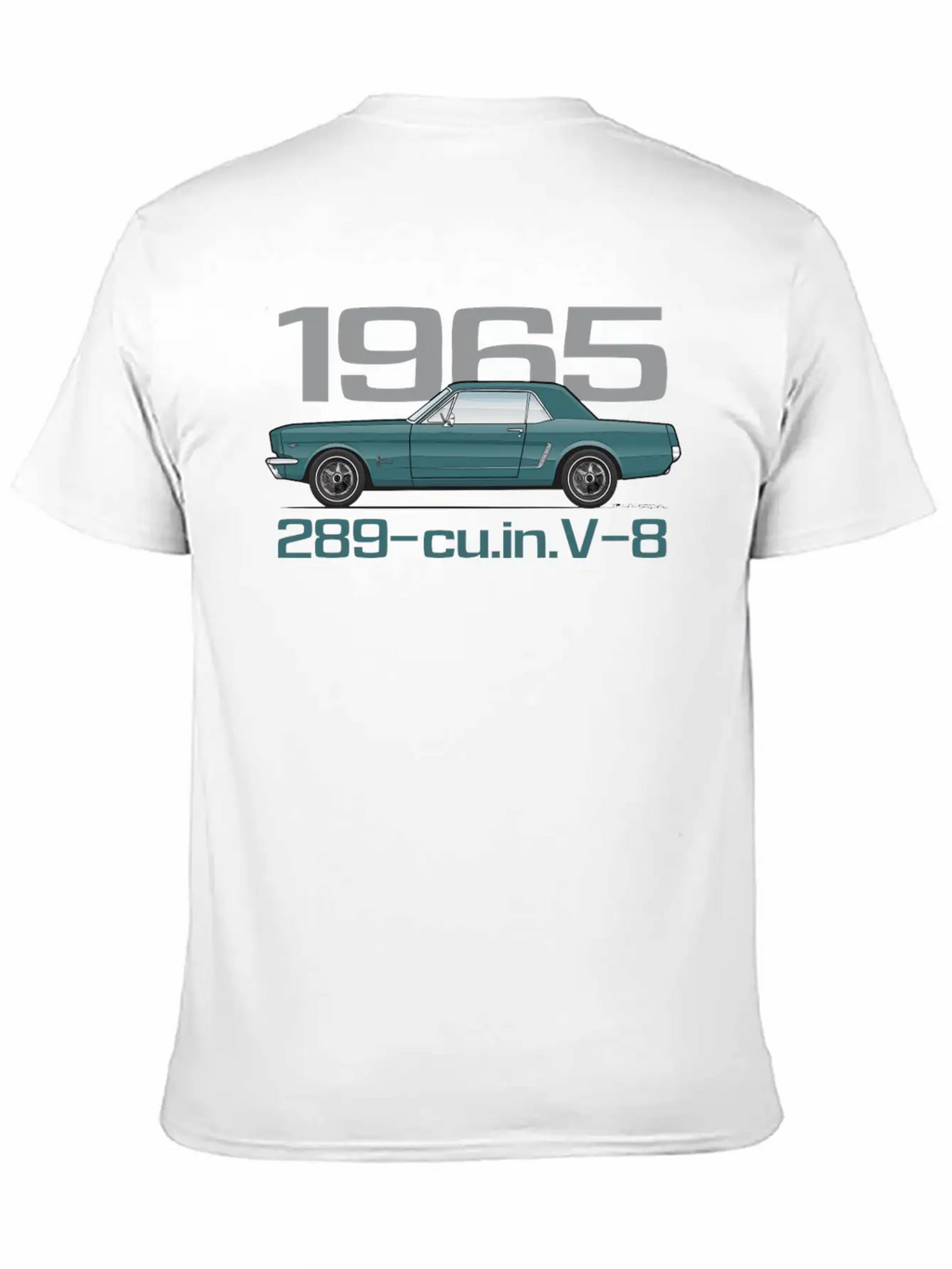1965 Twilight Turquoise Classic Fit Graphic Tee For Daily Comfort – Unisex Cotton Shirt