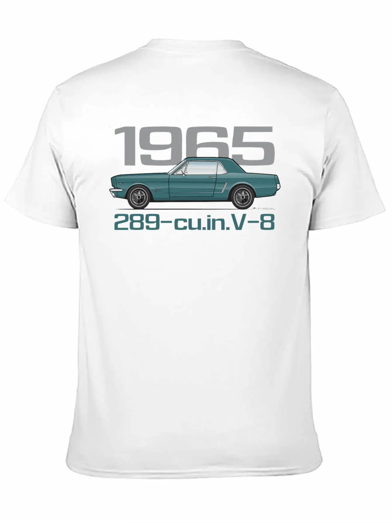 1965 Twilight Turquoise Classic Fit Graphic Tee For Daily Comfort – Unisex Cotton Shirt