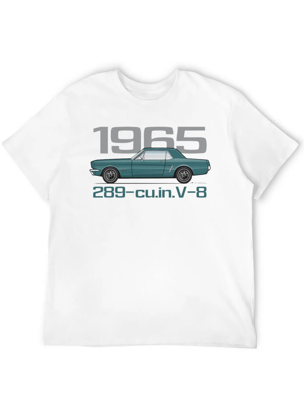 1965 Twilight Turquoise Classic Fit Graphic Tee For Daily Comfort – Unisex Cotton Shirt