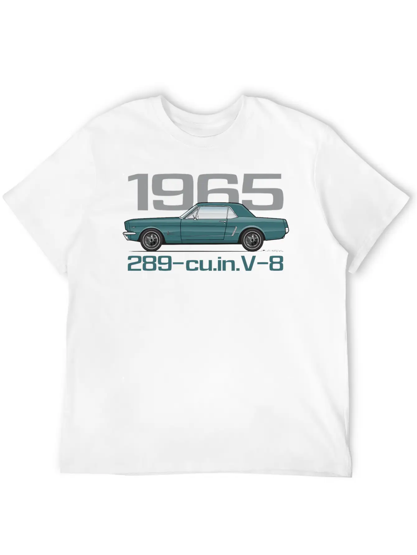 1965 Twilight Turquoise Classic Fit Graphic Tee For Daily Comfort – Unisex Cotton Shirt