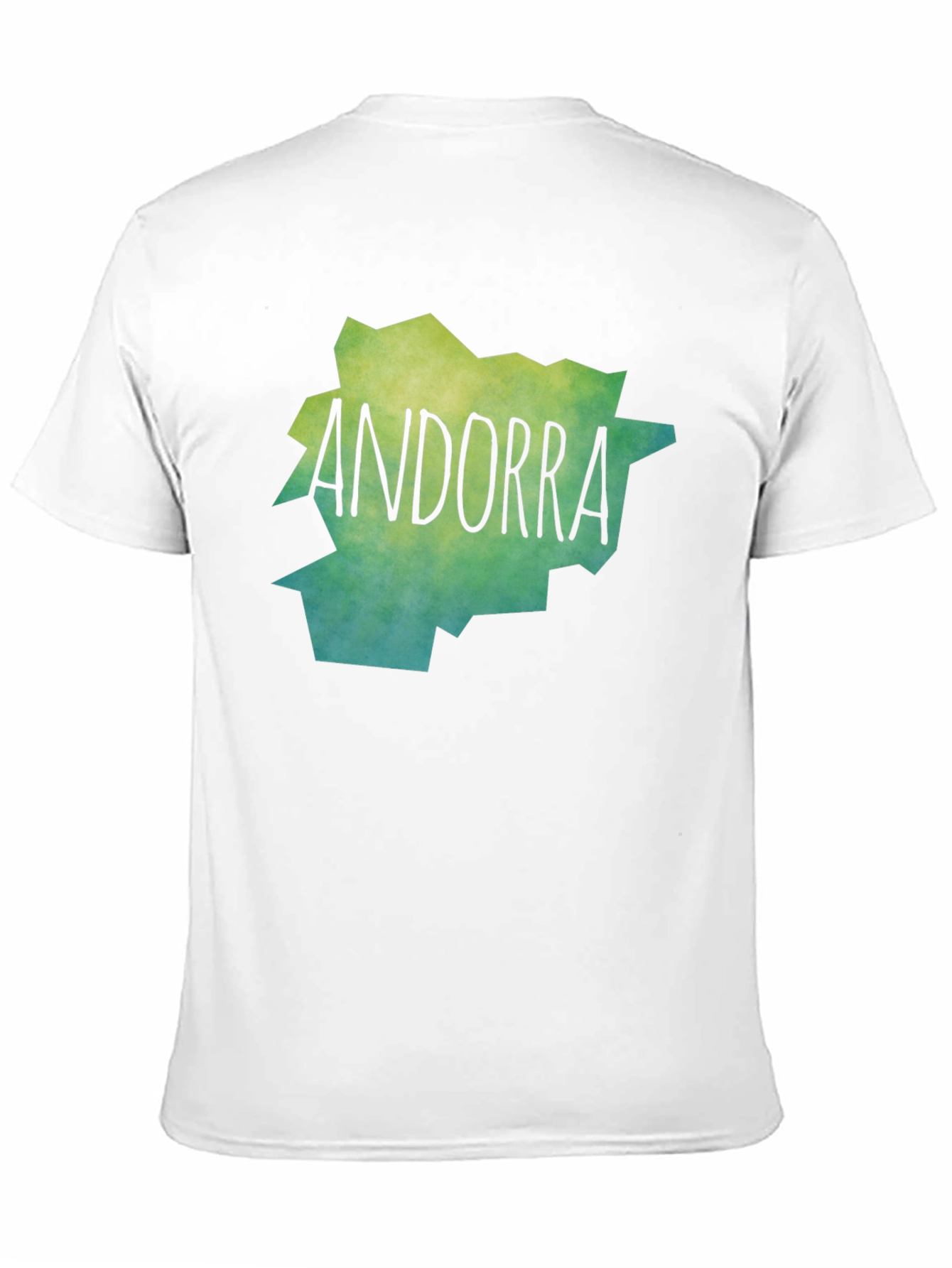 Andorra Map T-Shirt - Black Cotton Tee